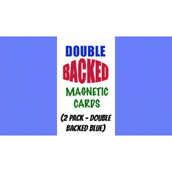 Magnetic Cards (2 pack/double back blue) by Chazpro Magic. - Trick wwww.magiedirecte.com