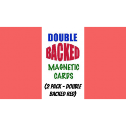 Magnetic Cards (2 pack/double back red) by Chazpro Magic. - Trick wwww.magiedirecte.com