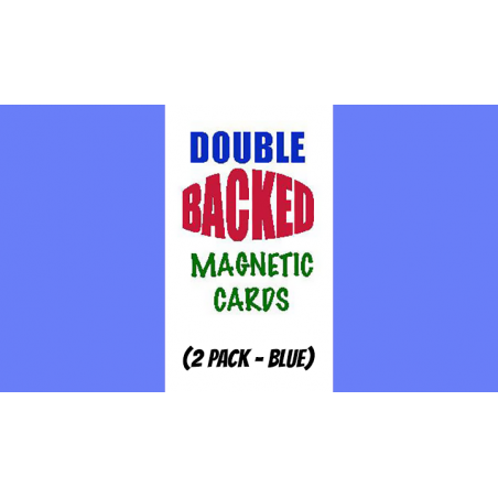 Magnetic Cards (2 pack/Blue) by Chazpro Magic. - Trick wwww.magiedirecte.com