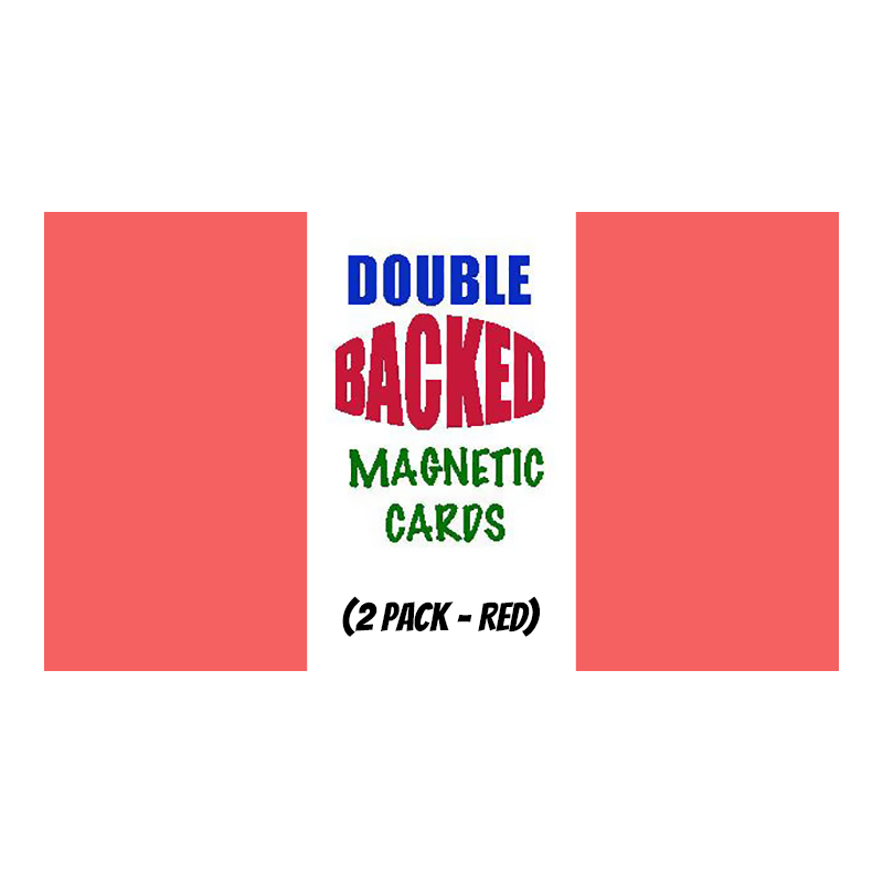 Magnetic Cards (2 pack/Red) by Chazpro Magic. - Trick wwww.magiedirecte.com
