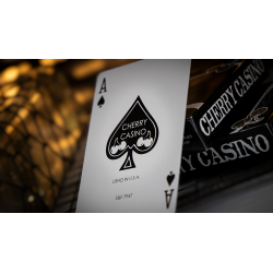 Limited Edition Cherry Casino (Monte Carlo Black and Gold) Numbered Seals Playing Cards by Pure Imagination Projects wwww.magied