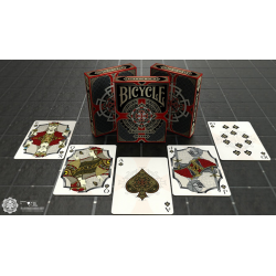 Bicycle Stronghold Crimson Playing Cards wwww.magiedirecte.com