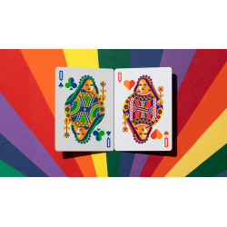 DKNG Rainbow Wheels (Yellow) Playing Cards by Art of Play wwww.magiedirecte.com