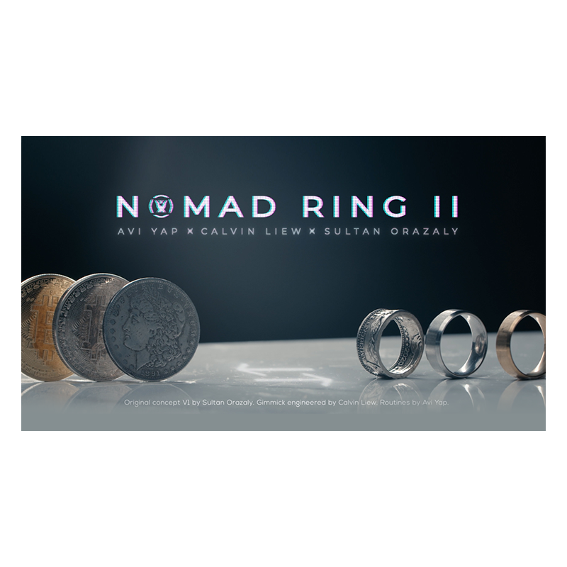 NOMAD RING Mark II - (Bitcoin Silver) wwww.magiedirecte.com