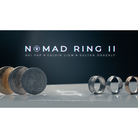 Skymember Presents: NOMAD RING Mark II (Bitcoin Silver) by Avi Yap, Calvin Liew and Sultan Orazaly- Trick wwww.magiedirecte.com