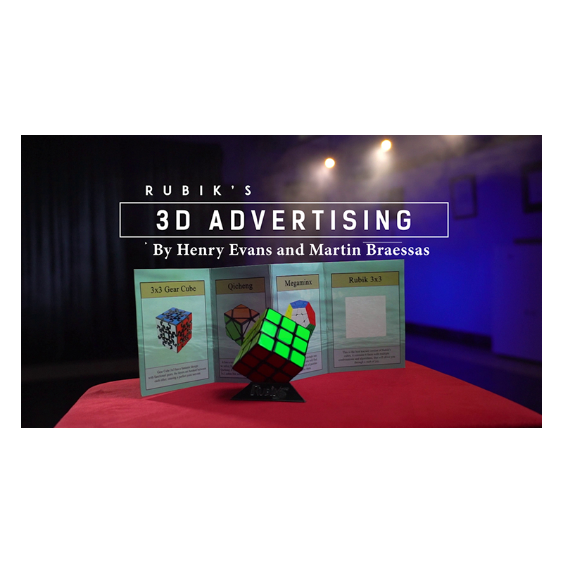 Rubik's Cube 3D Advertising (Gimmicks and Online Instructions) by Henry Evans and Martin Braessas - Trick wwww.magiedirecte.com