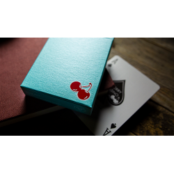 Cherry Casino House Deck (Tropicana Teal) Playing Cards by Pure Imagination Projects wwww.magiedirecte.com