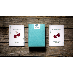 Cherry Casino House Deck (Tropicana Teal) Playing Cards by Pure Imagination Projects wwww.magiedirecte.com