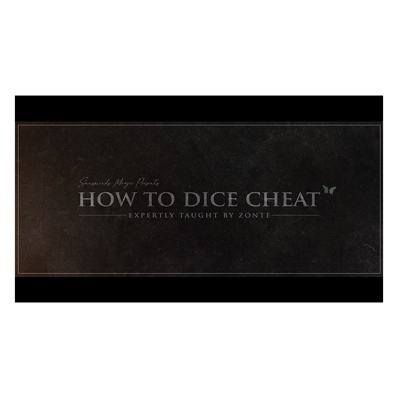 How to Cheat at Dice Black Leather (Props and Online Instructions)  by Zonte and SansMinds - Trick wwww.magiedirecte.com