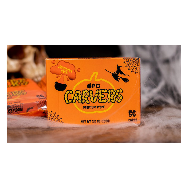 Carvers V2 Pumpkin Playing Cards by OPC wwww.magiedirecte.com