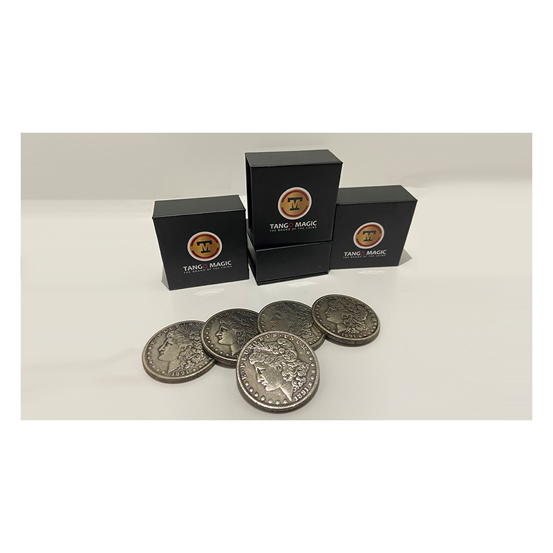 Replica Morgan Expanded Shell plus 4 coins (Gimmicks and Online Instructions) by Tango Magic - Trick wwww.magiedirecte.com