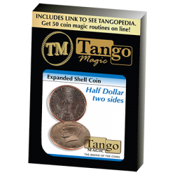 Expanded Shell Half Dollar (Two Sided)D0006 by Tango - Trick wwww.magiedirecte.com