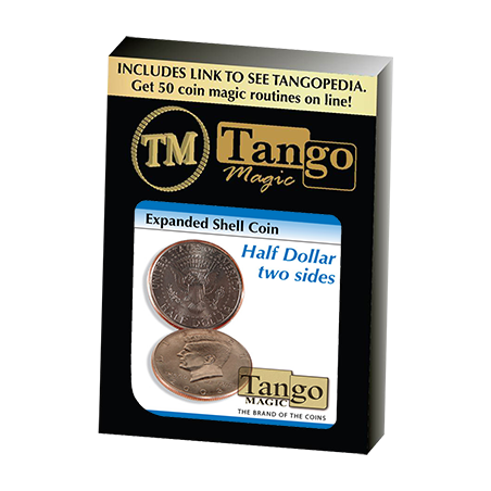 Expanded Shell Half Dollar (Two Sided)D0006 by Tango - Trick wwww.magiedirecte.com