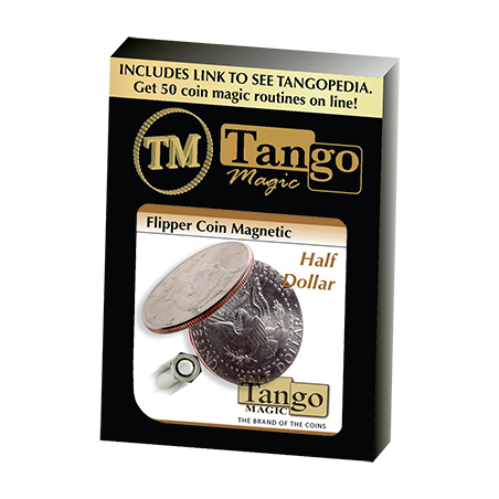Magnetic Flipper Coin (Half Dollar)(D0042)by Tango - Trick wwww.magiedirecte.com