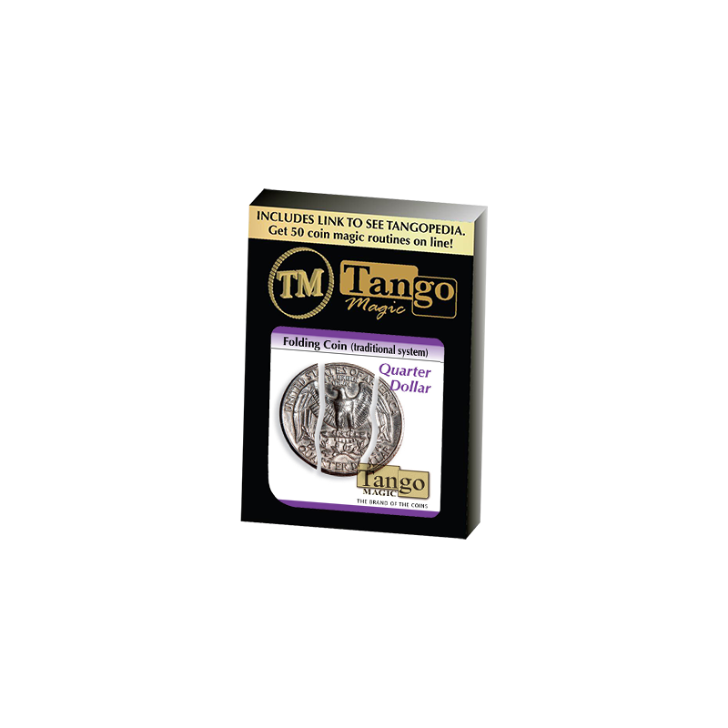 Folding Coin Quarter (D0021) (Traditional) by Tango Magic - Trick (D0021) wwww.magiedirecte.com