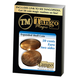Expanded Shell Coin 50 Cent Euro (Two Sides) by Tango - Trick (E0004) wwww.magiedirecte.com