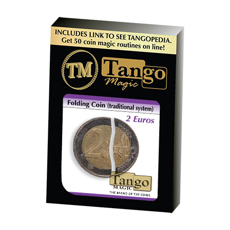 Folding Coin - 2  Euros (Traditional) by Tango Magic - Trick (E0064) wwww.magiedirecte.com