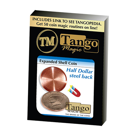 Expanded Shell Coin (Half Dollar) (D0007)(Steel Back) by Tango Magic - Trick wwww.magiedirecte.com