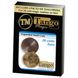 Expanded Shell Coin (20 Cent Euro) by Tango Magic - Trick (E0006) wwww.magiedirecte.com
