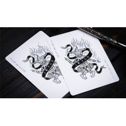 666 (Silver Foil) Playing Cards by Riffle Shuffle wwww.magiedirecte.com