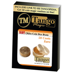 Slot Okito Coin Box Brass 50cent Euro by Tango -Trick (B0016) wwww.magiedirecte.com