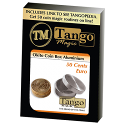 Okito Coin Box Aluminum 50 cent Euro (A0001) Tango - Trick wwww.magiedirecte.com