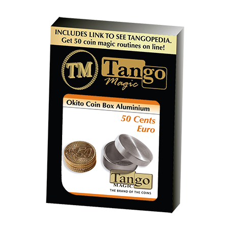 Okito Coin Box Aluminum 50 cent Euro (A0001) Tango - Trick wwww.magiedirecte.com