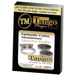 Fantasic Coins Quarter Dollar Aluminum (A0011) (Made with Real Coins) by Tango-Trick wwww.magiedirecte.com