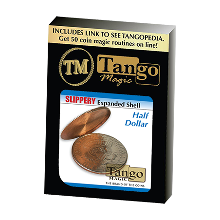 Slippery Expanded Shell (Half Dollar) by Tango-Trick (D0091) wwww.magiedirecte.com