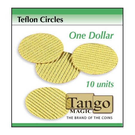 Teflon circles Dollar size (10 units w/DVD) by Tango -Trick (T002) wwww.magiedirecte.com