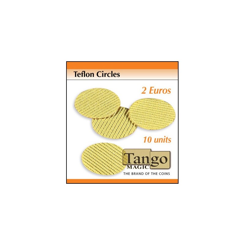 T003 by Tango Teflon Circle 2 Euro size 10 units w/DVD Trick - Magic Trick 