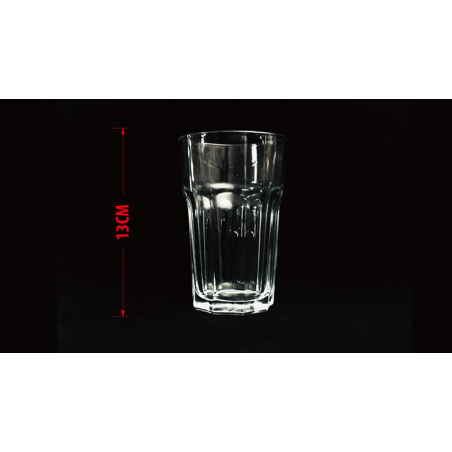 SELF EXPLODING DRINKING GLASS RIDGE - (13.5cm) wwww.magiedirecte.com