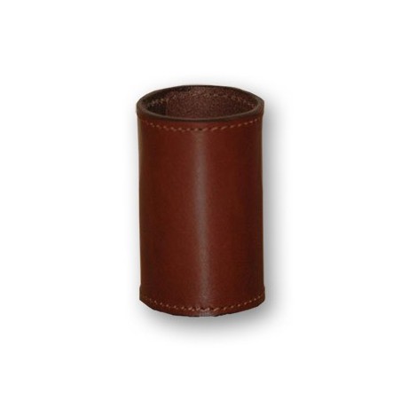 Leather Coin Cylinder (Brown, Dollar Size) - Tricks wwww.magiedirecte.com