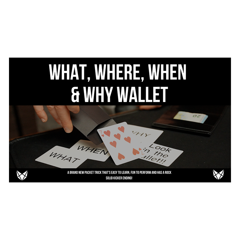 What, Where, When and Why (Gimmicks and Online Instructions) by Vulpine - Trick wwww.magiedirecte.com