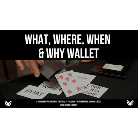 What, Where, When and Why (Gimmicks and Online Instructions) by Vulpine - Trick wwww.magiedirecte.com