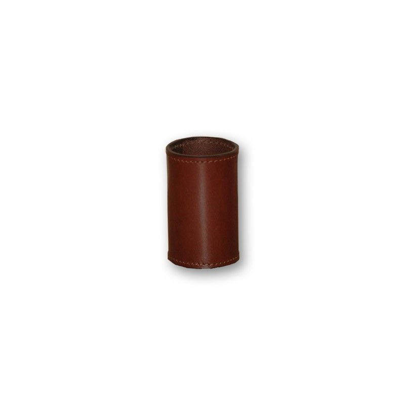 Leather Coin Cylinder (Brown, Half Dollar Size) - Trick wwww.magiedirecte.com