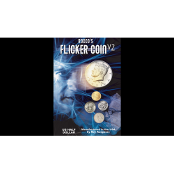FLICKER COIN V2 (Half) by Rocco wwww.magiedirecte.com
