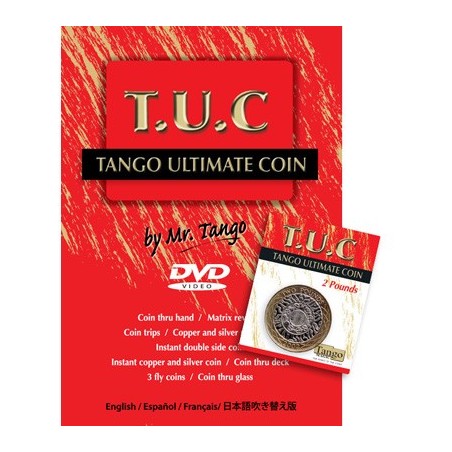 Tango Ultimate Coin (T.U.C.)(P0001)2 Pounds with instructional DVD by Tango - Trick wwww.magiedirecte.com