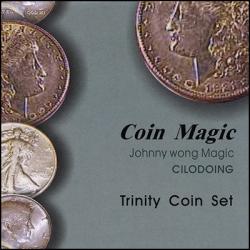 Trinity Coin Set (with DVD) by Johnny Wong - Trick wwww.magiedirecte.com