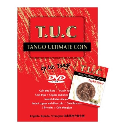 Tango Ultimate Coin w/DVD(T.U.C)(D0111) English Penny by Tango - Trick wwww.magiedirecte.com