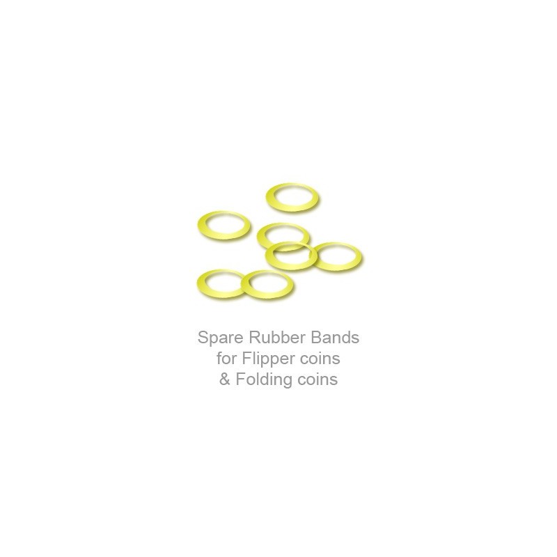 25 Spare Rubber Bands for Flipper coins & Folding coins Magic Trick close-up 