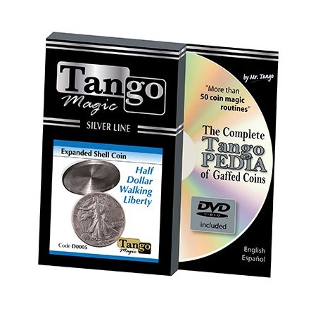 Tango Silver Line Expanded Shell Walking Liberty (w/DVD) (D0005) by Tango - Trick wwww.magiedirecte.com