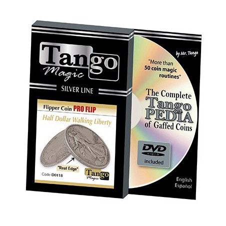 Tango Silver Line Flipper Pro Flip Walking Liberty (w/DVD)(D0118) by Tango - Trick wwww.magiedirecte.com