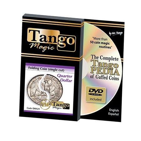 Folding Quarter dollar (Single cut w/DVD) (D0121) by Tango - Trick wwww.magiedirecte.com