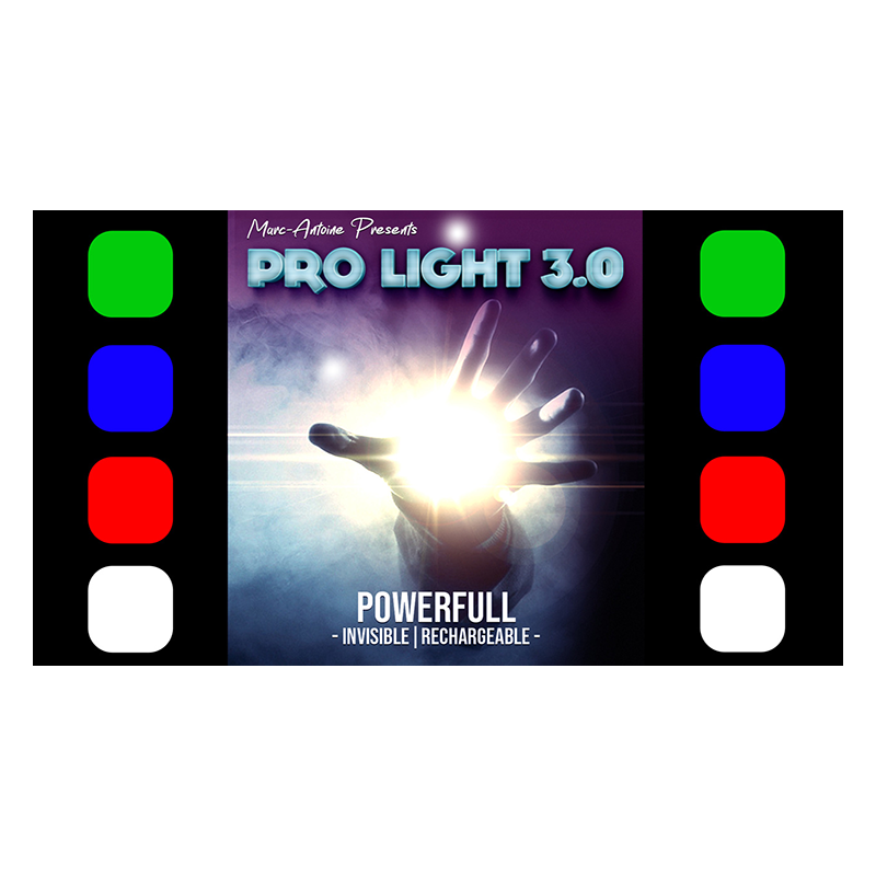 Pro Light 3.0 Red Pair (Gimmicks and Online Instructions) by Marc Antoine - Trick wwww.magiedirecte.com