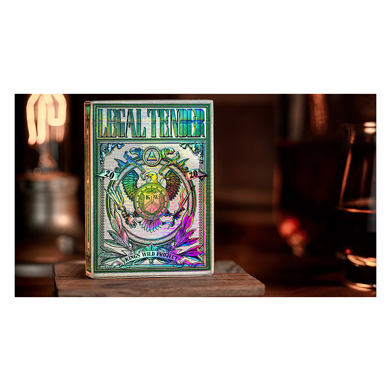 Holographic Legal Tender Playing Cards by Kings Wild wwww.magiedirecte.com