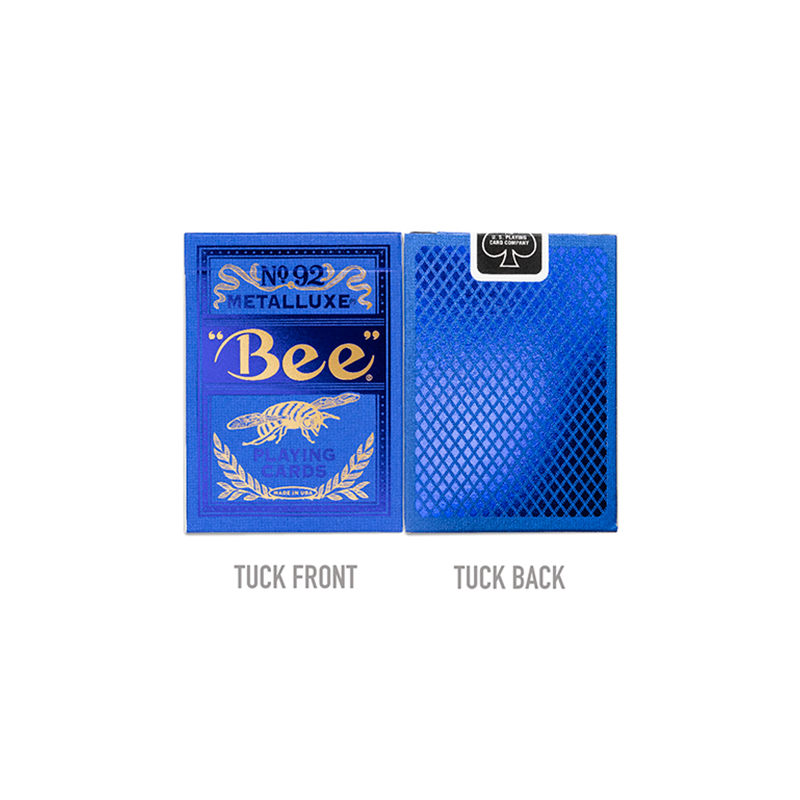 Bee Blue MetalLuxe Playing Cards by US Playing Card wwww.magiedirecte.com