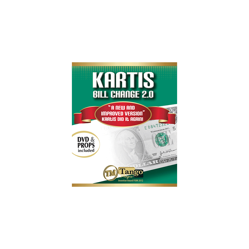 Kartis Bill Change 2.0 (w/DVD) by Kartis and Tango Magic - Trick wwww.magiedirecte.com
