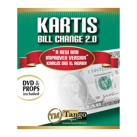 Kartis Bill Change 2.0 (w/DVD) by Kartis and Tango Magic - Trick wwww.magiedirecte.com
