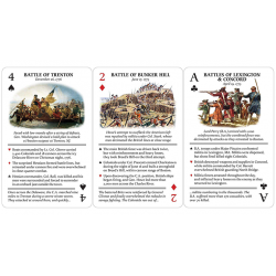 Famous Battles of the American Revolution Playing Cards wwww.magiedirecte.com